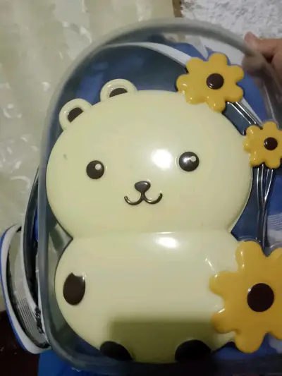 Mochila infantil transparente con diseño de oso - miniatura 3