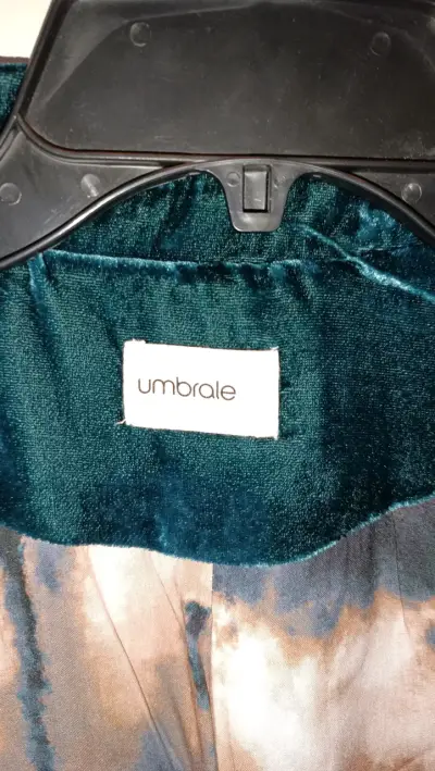 Blazer de terciopelo azul Umbrale elegante - miniatura 2