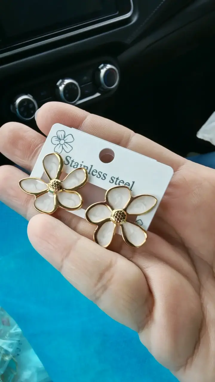 Aros de Plata Sunflowers Hipoalergénicos - 2
