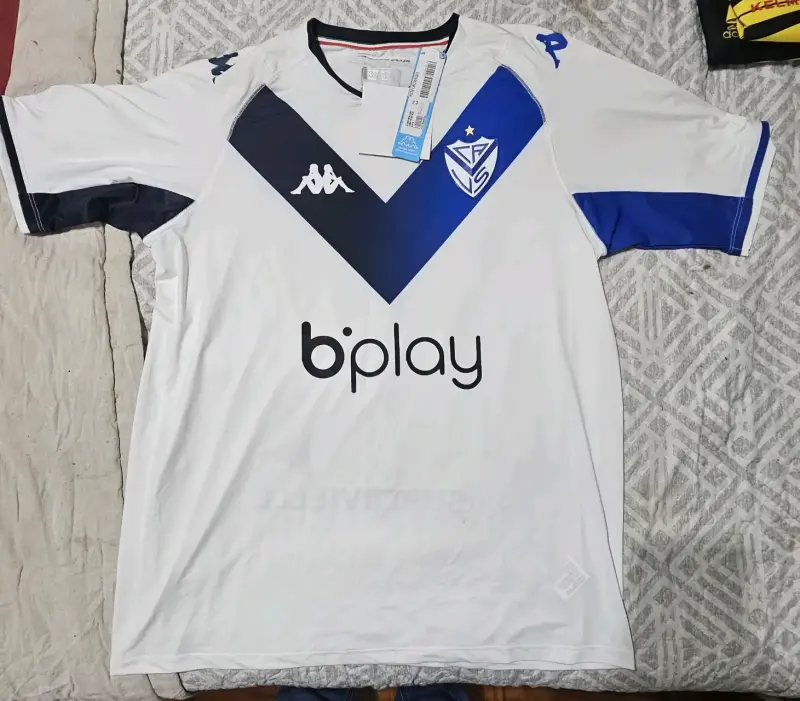Camiseta de fútbol Vélez Sarsfield Kappa blanca - 1
