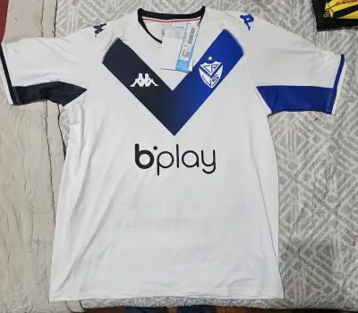 Camiseta de fútbol Vélez Sarsfield Kappa blanca - miniatura 1