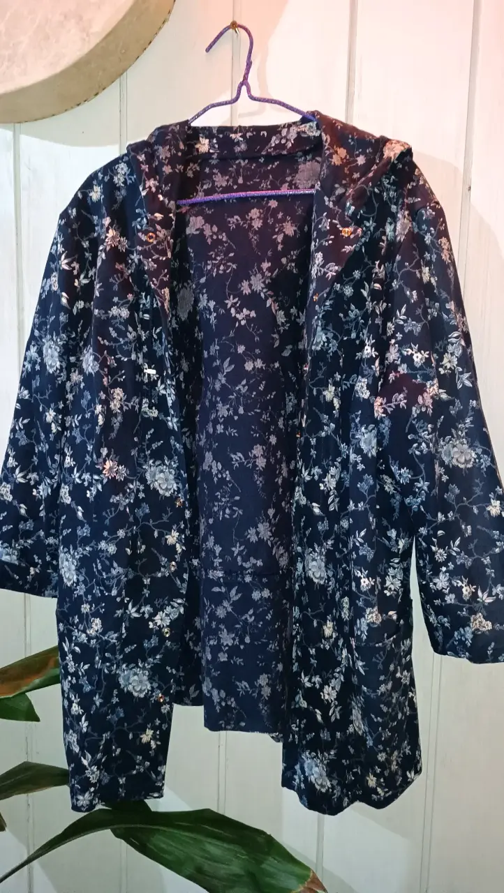 Chaqueta Floral Azul para Mujer - 1