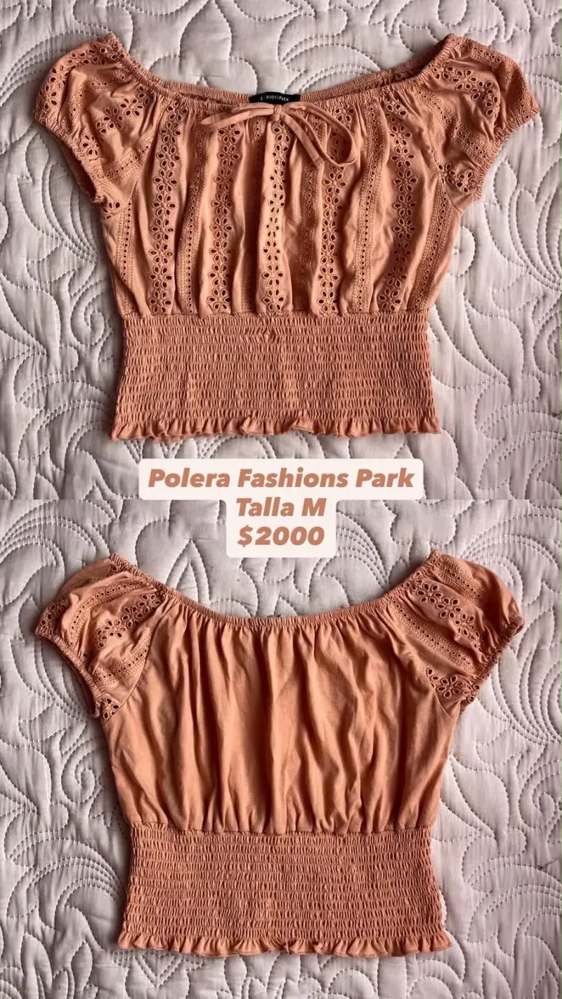 Polera color salmón