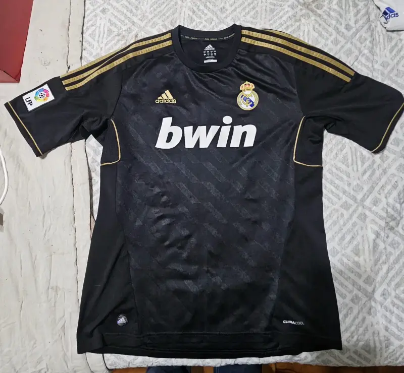 Camiseta Real Madrid Negra Adidas Original - 1