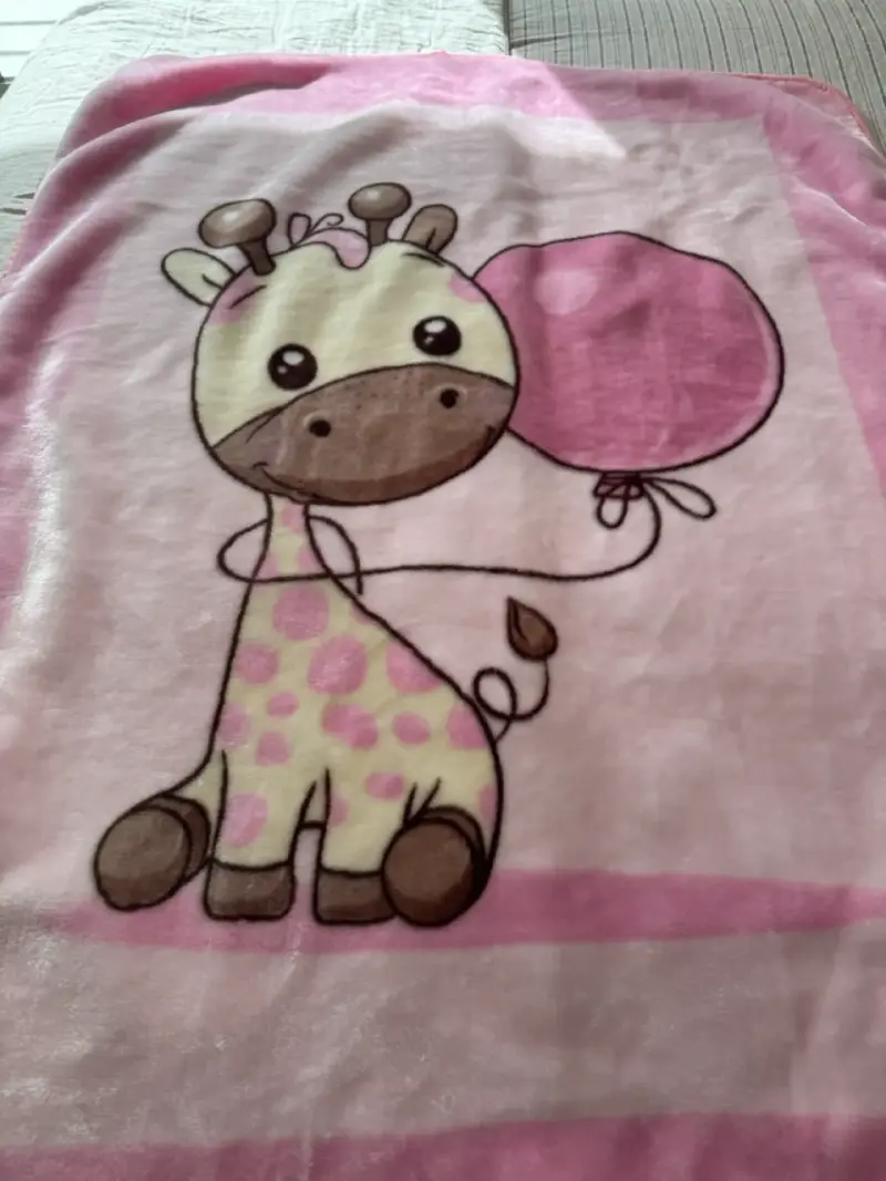 Frazada de bebé suave con diseño de jirafa - 1