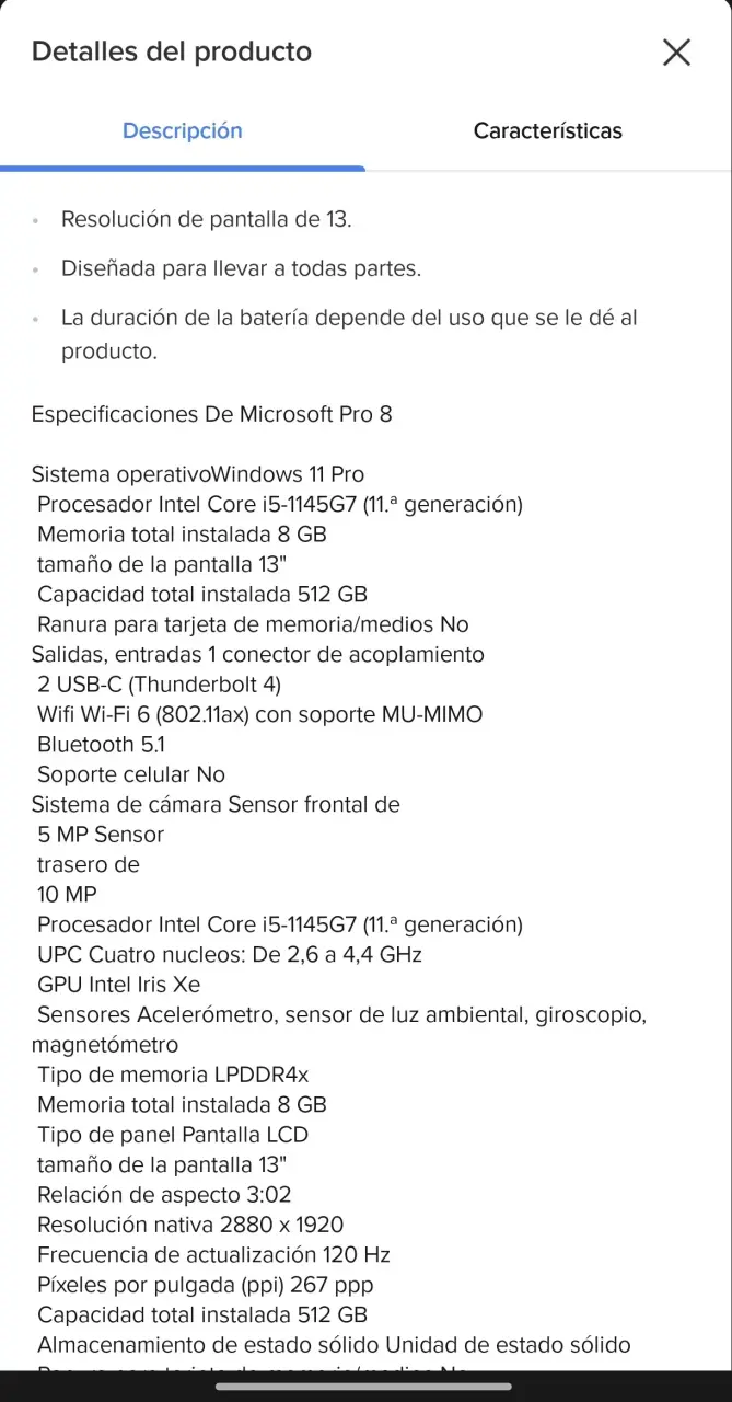 Tablet Microsoft Surface con teclado desmontable - 5