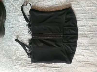 Corset negro de encaje para mujer - miniatura 2