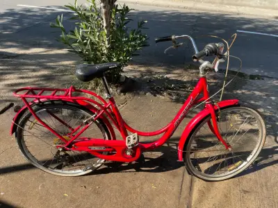 Bicicleta urbana roja Oxford en buen estado - miniatura 3