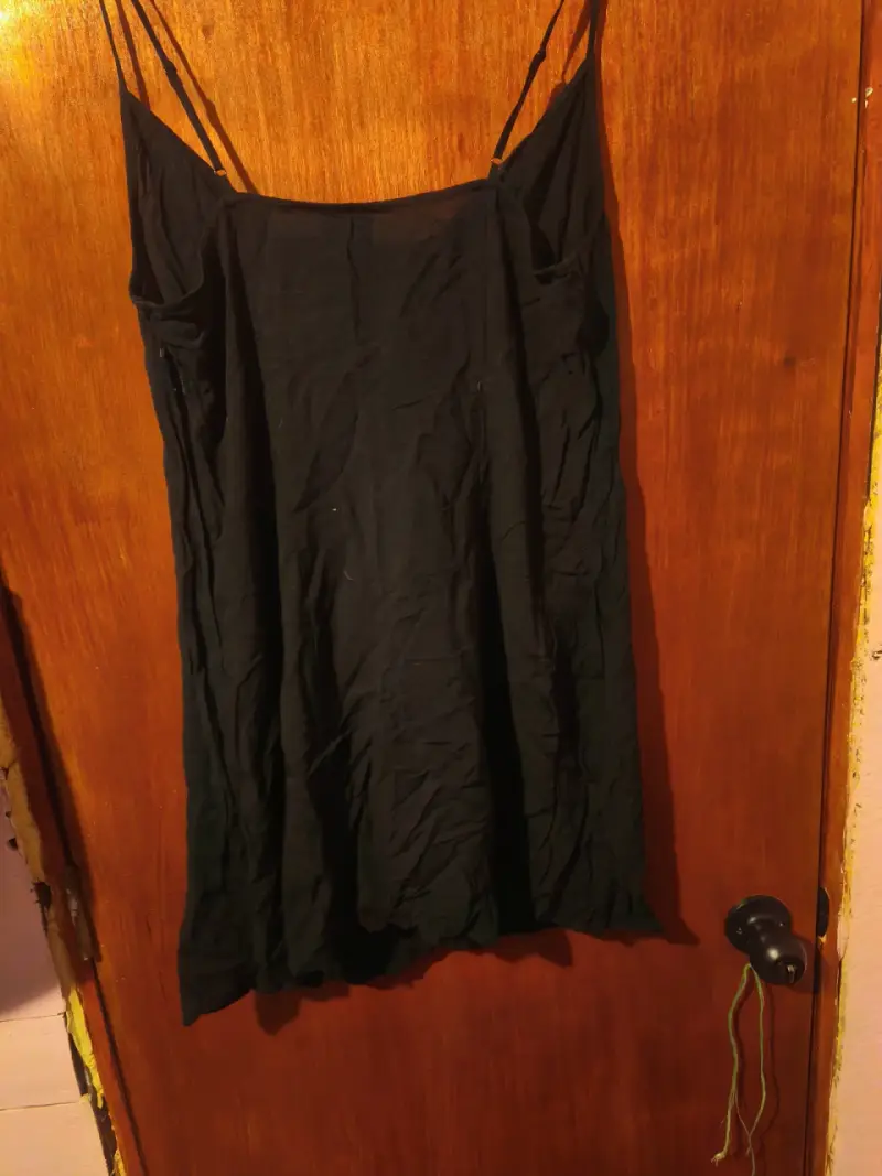 Vestido negro H&M Divided con tirantes M-L - 2