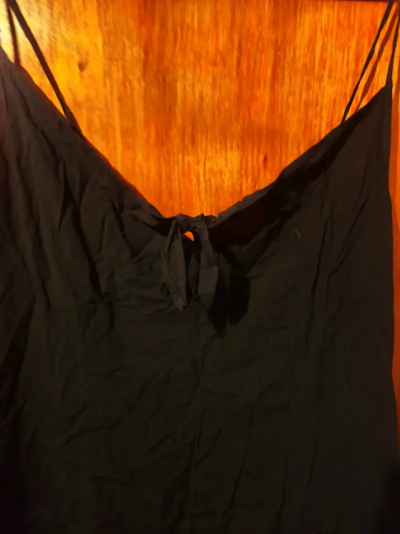 Vestido negro H&M Divided con tirantes M-L - 3