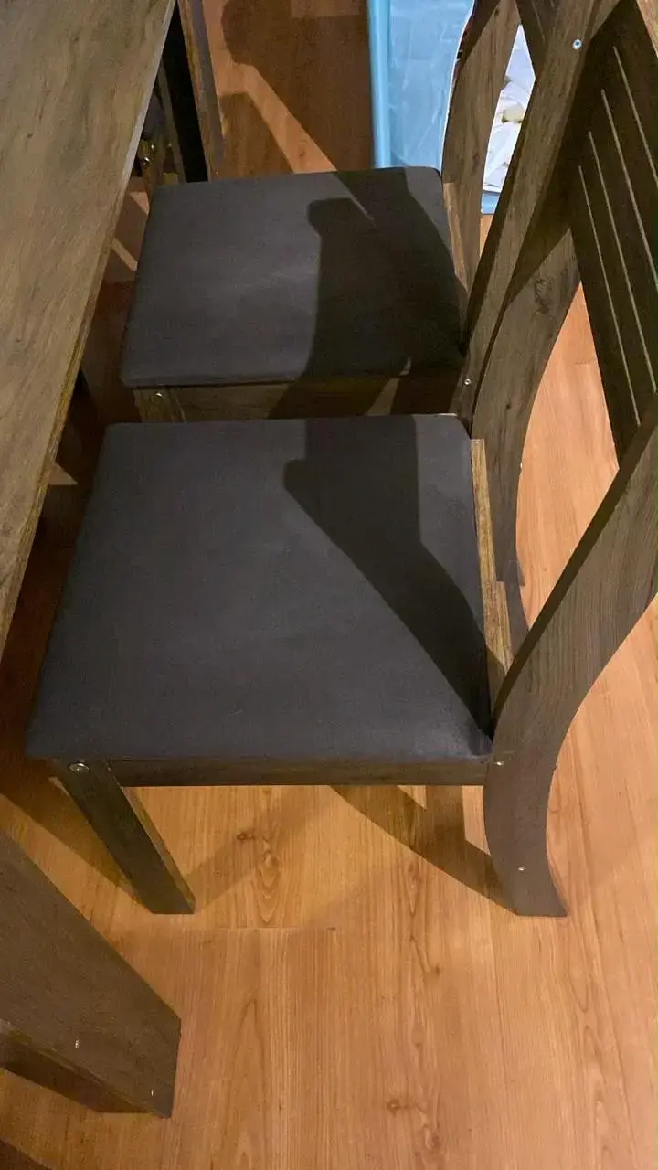 Juego de comedor de madera para 6 personas - 4