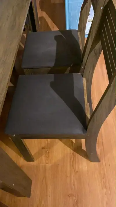 Juego de comedor de madera para 6 personas - miniatura 4