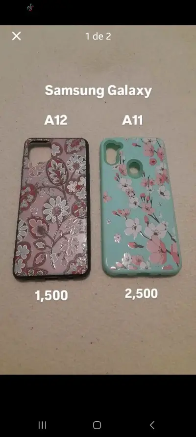 Fundas para Samsung Galaxy A11 y A12 con diseño floral - miniatura 1