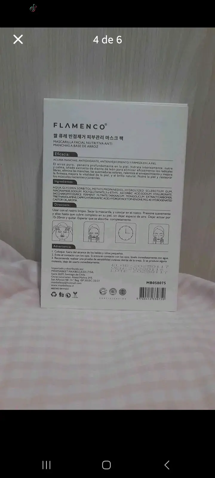 Mascarilla facial anti-acné Max Belle con pepino - 4