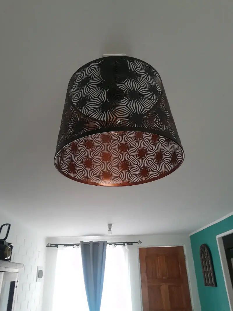 Lámpara de Techo Decorativa Negra - 2
