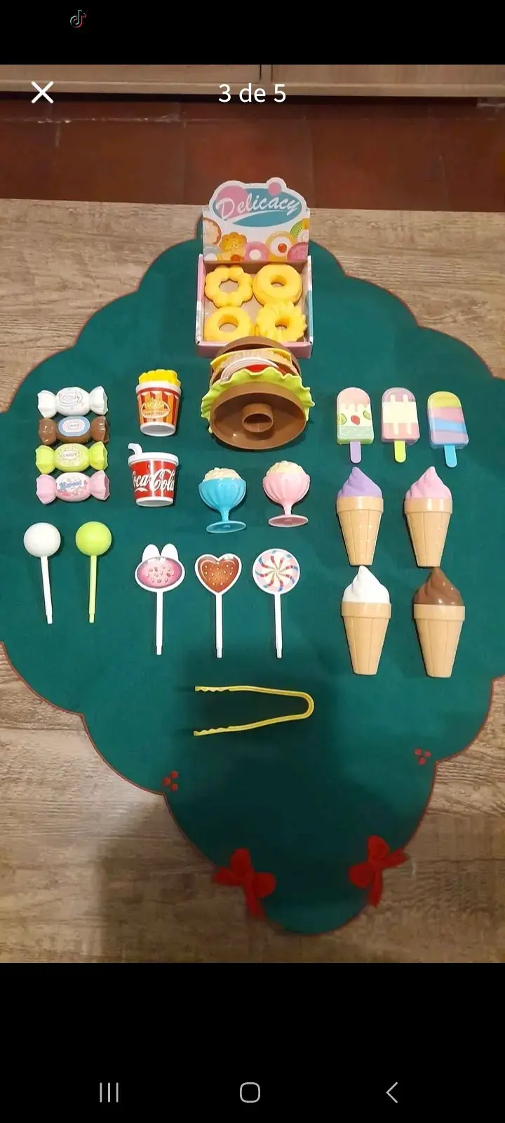 Carrito de Juguete de Helados y Dulces para Niños - 3