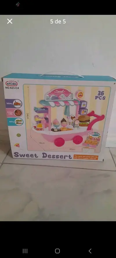 Carrito de Juguete de Helados y Dulces para Niños - miniatura 5