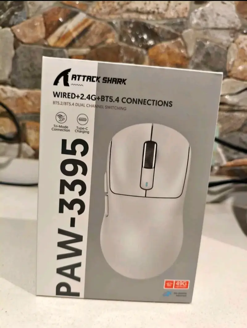 Mouse inalámbrico rojo attack shark x3 - 2