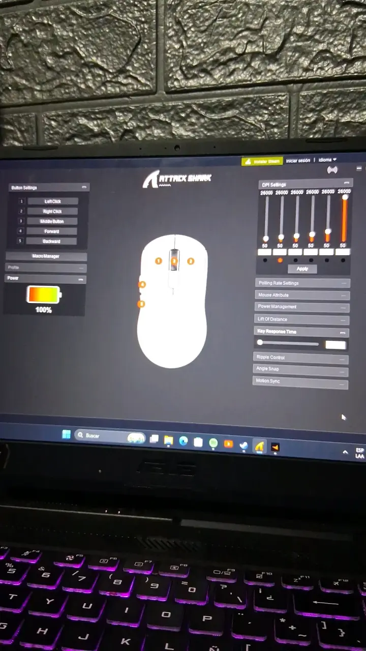 Mouse inalámbrico rojo attack shark x3 - 3