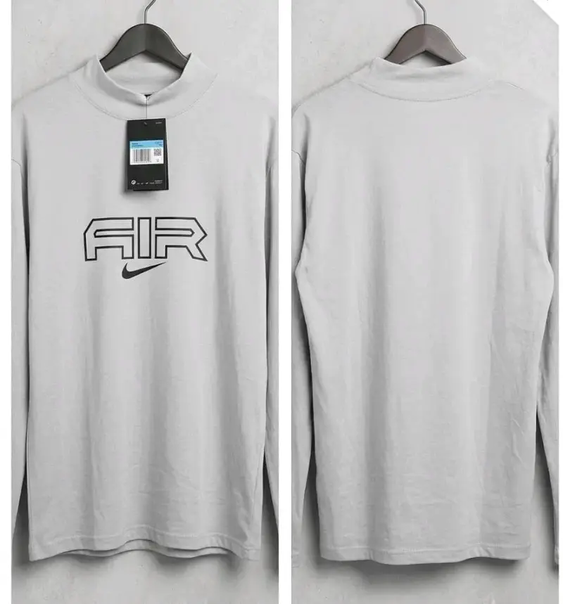 Polera Nike Pro Nocta gris de manga larga - 4