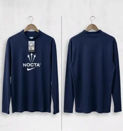 Polera Nike Pro Nocta gris de manga larga - miniatura 5