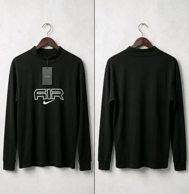 Polera Nike Pro Nocta gris de manga larga - 6
