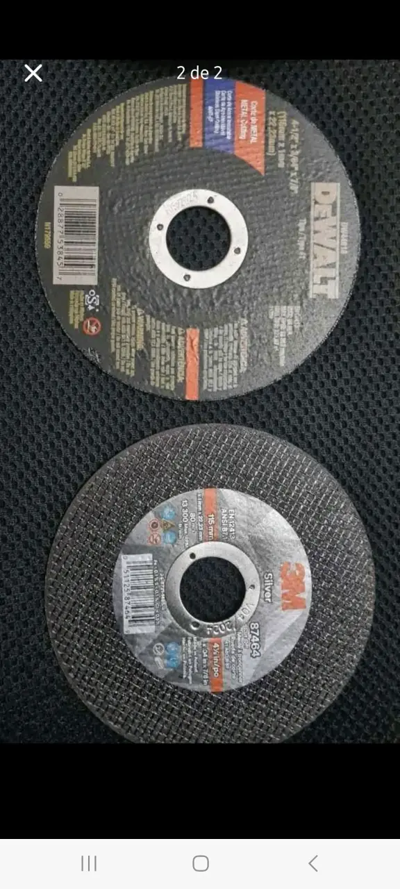 Discos de corte Rasta y 3M para metal - 2