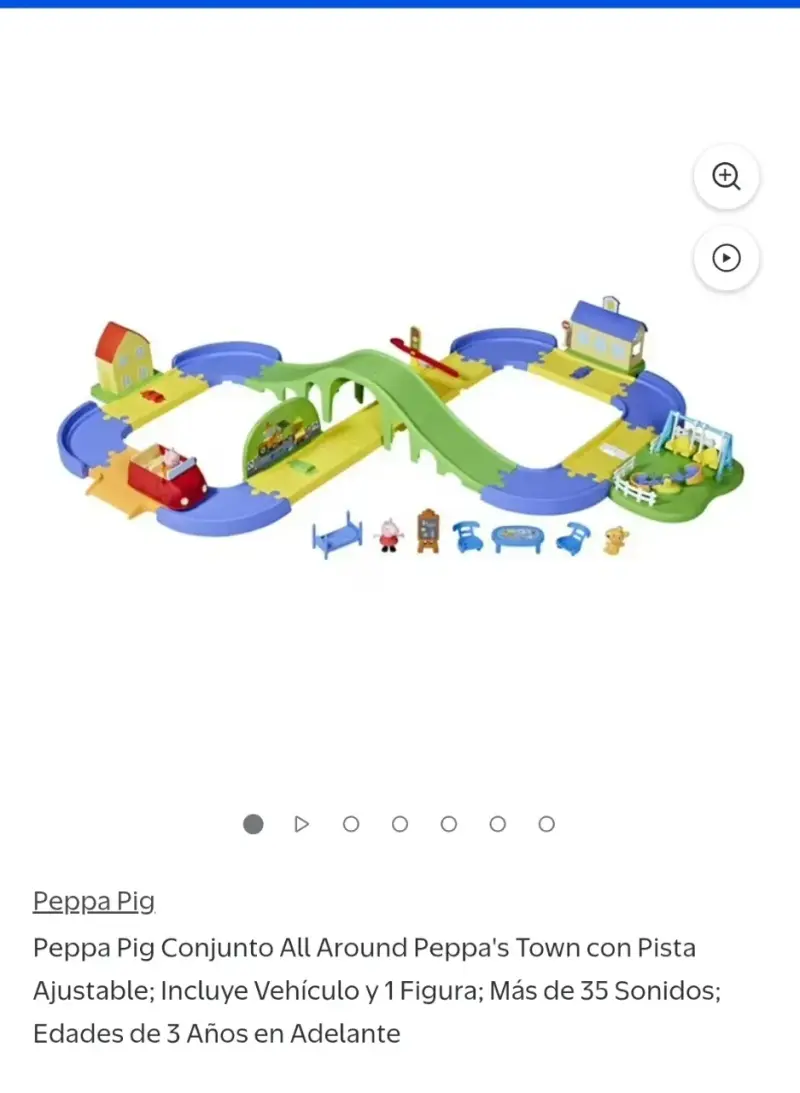Set de juego Peppa Pig con pista y figura - 1