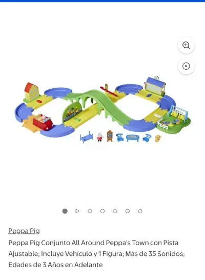 Set de juego Peppa Pig con pista y figura - miniatura 1