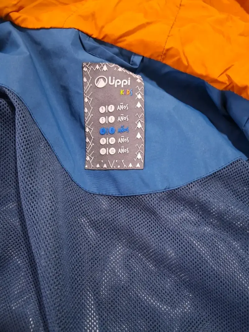 Chaqueta impermeable azul para niños lippí - 3