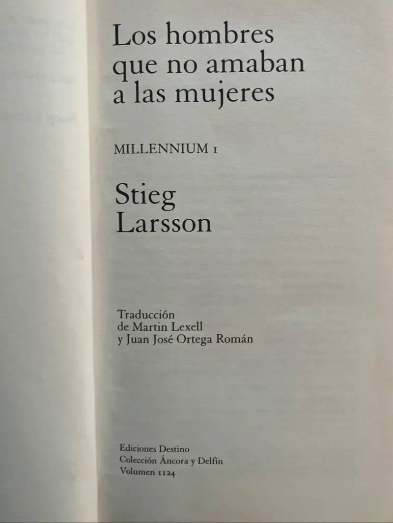 Libro 'Los hombres que no amaban a las mujeres' de Stieg Larsson - 4