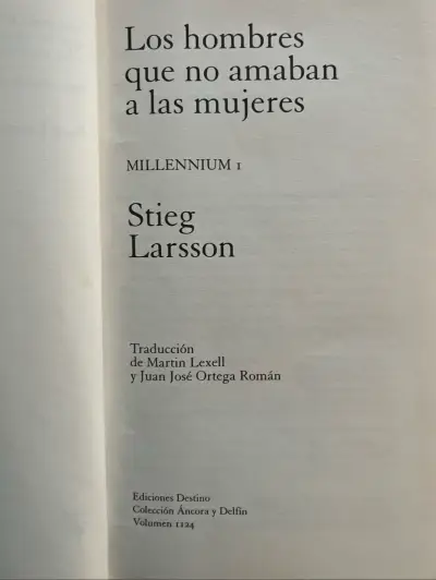 Libro 'Los hombres que no amaban a las mujeres' de Stieg Larsson - miniatura 4
