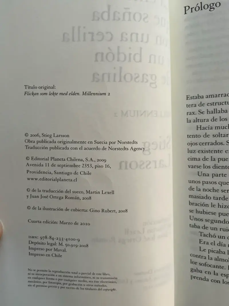 Libro 'La chica que soñaba con una cerilla y un bidón de gasolina' de Stieg Larsson - 4
