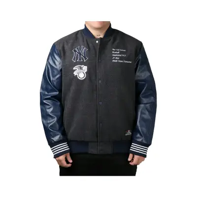 Chaqueta Varsity New York Yankees Azul y Gris - miniatura 3