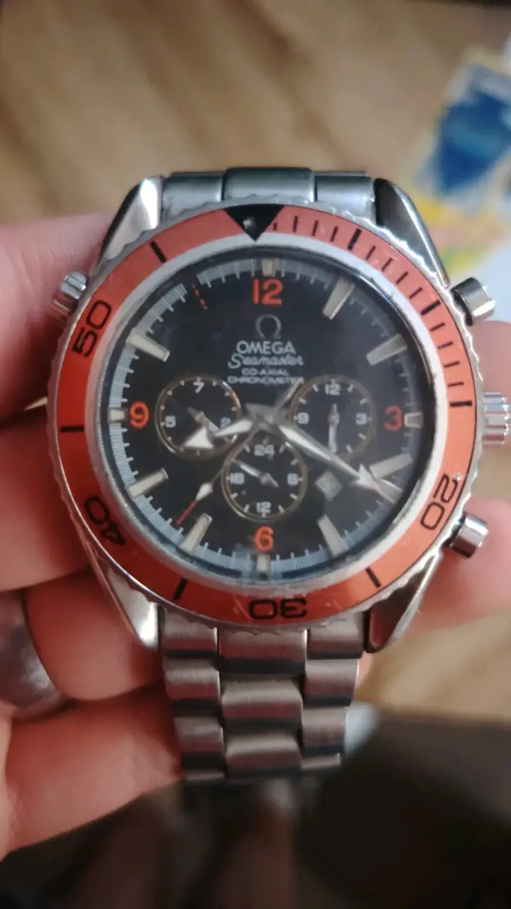 Reloj Omega Seamaster con bisel naranja - 3