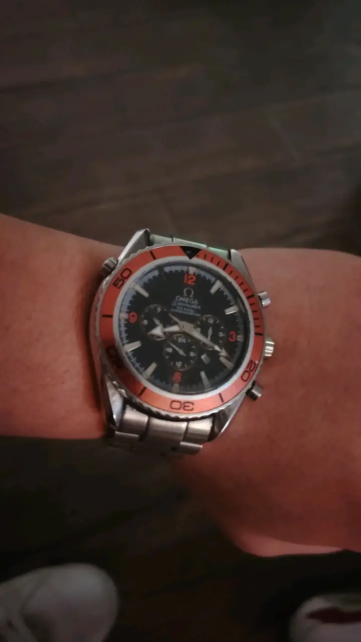Reloj Omega Seamaster con bisel naranja - 4