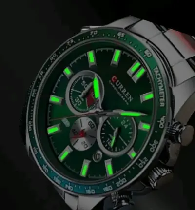 Reloj Cronógrafo Curren Negro y Dorado - miniatura 3