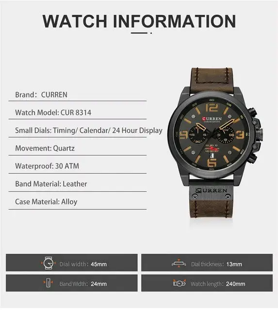 Reloj Cronógrafo Curren CUR 8314 Hombre - 3