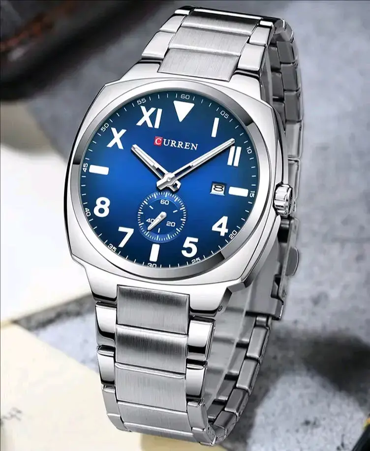 Reloj de Pulsera Curren Azul para Hombre