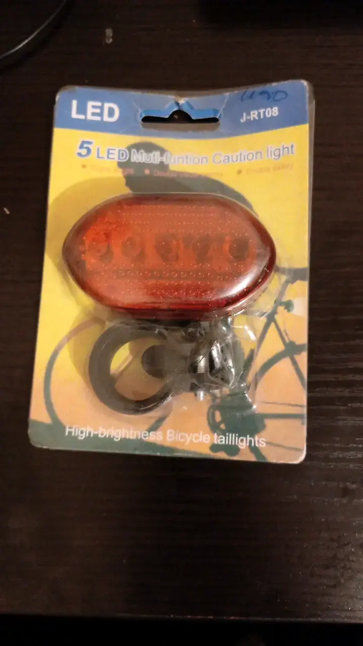 Luz trasera LED para bicicleta 5 funciones
