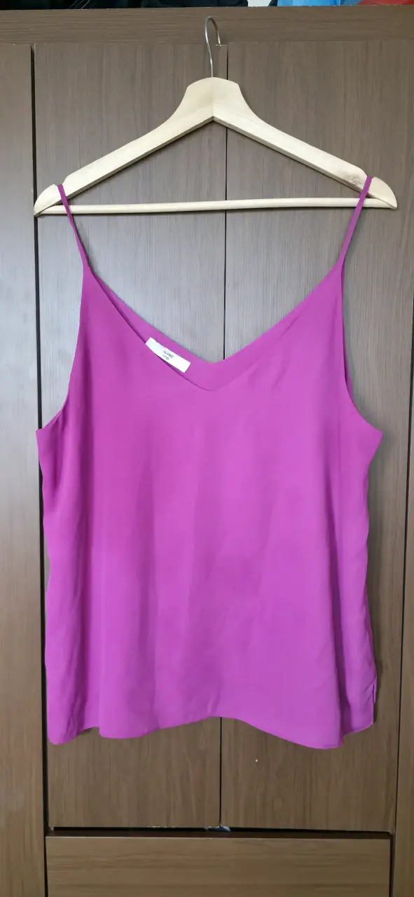 Blusa sin mangas fucsia elegante Alaniz - 1