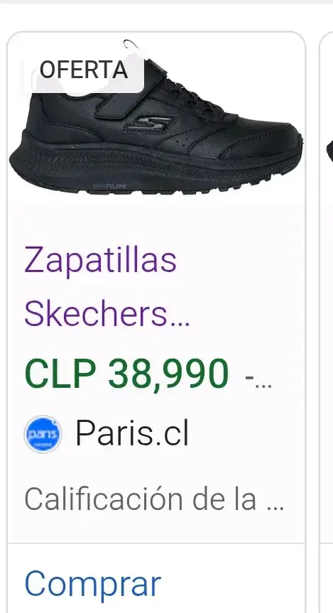 Zapatillas negras para niñas Skechers talla 35 - 3