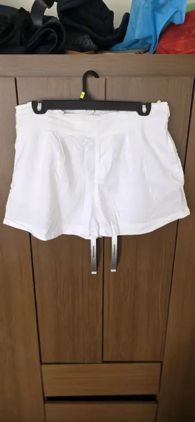 Shorts blancos de lino Umbrale para mujer - miniatura 1