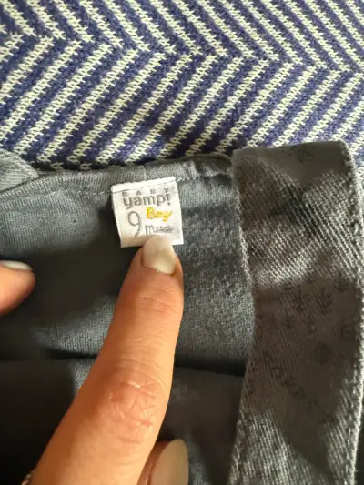 Jardinera de bebé gris con estampado marca Yamp - miniatura 4