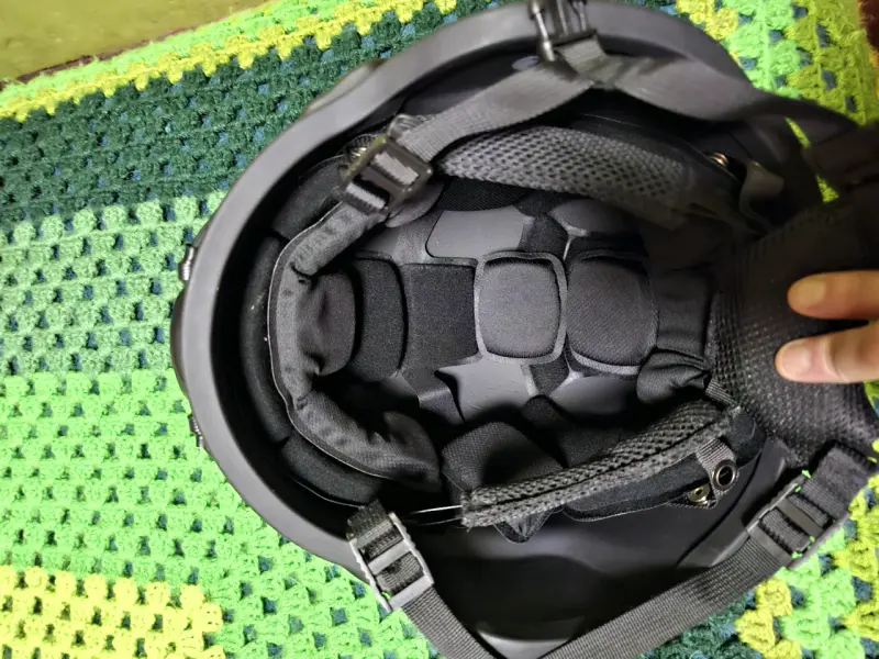 Casco táctico de protección negro (antibalas) - 2