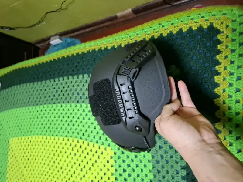 Casco táctico de protección negro (antibalas) - 3