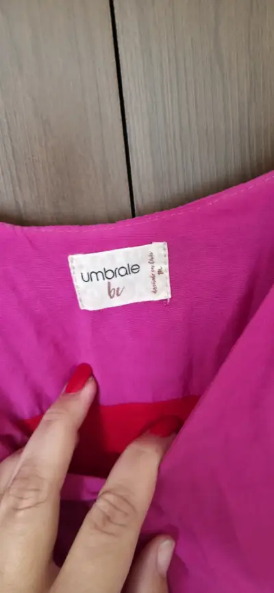 Vestido fucsia de tirantes Umbrale - miniatura 2