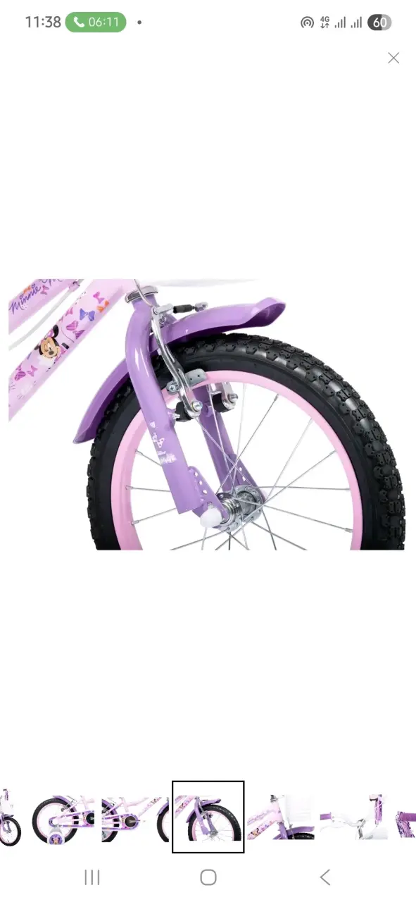Bicicleta infantil Minnie Mouse con rueditas - 6