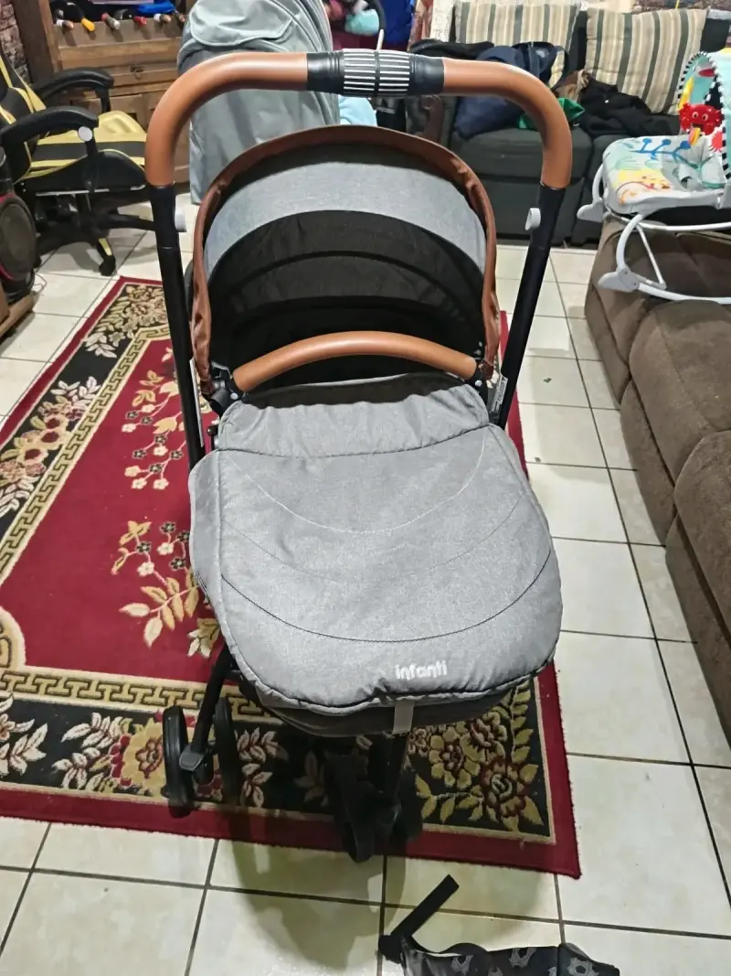 Coche de bebé Infanti Zion gris con manillar ajust - 2