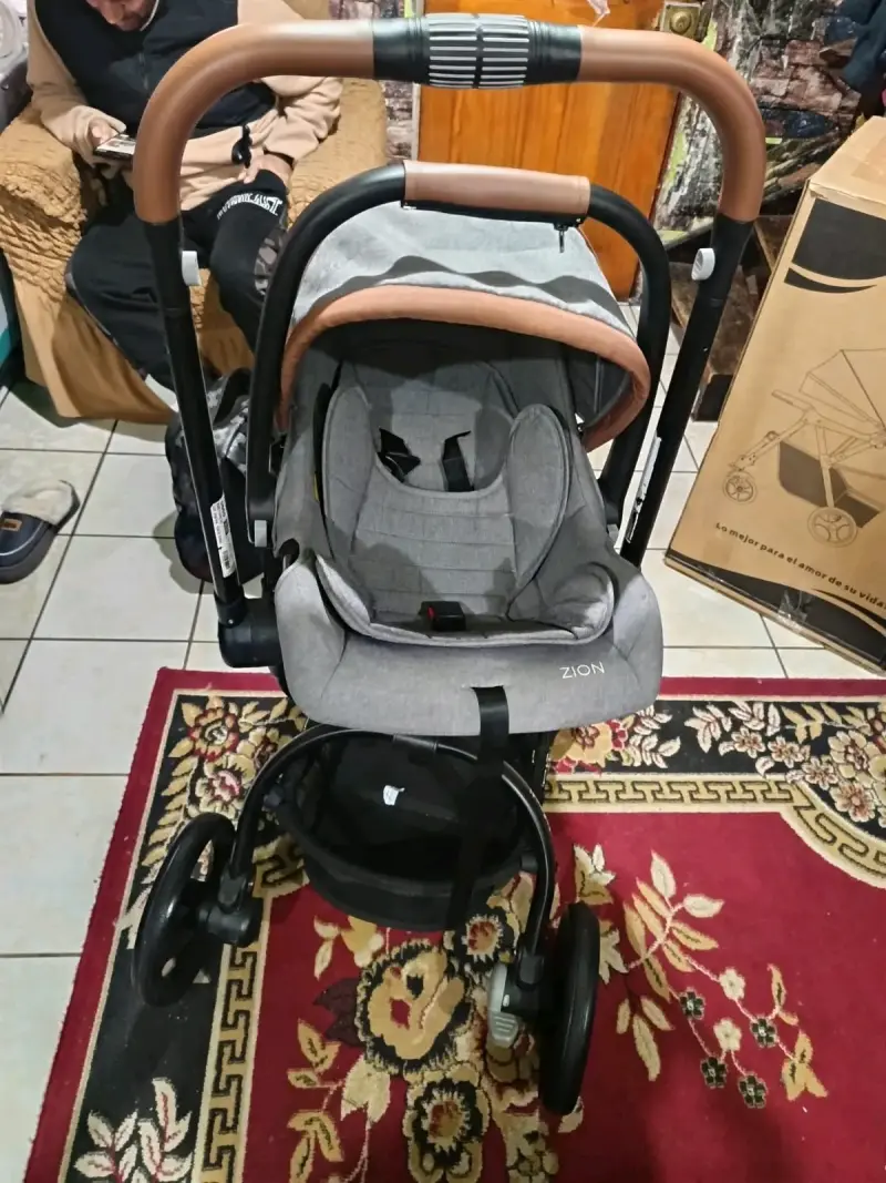 Coche de bebé Infanti Zion gris con manillar ajust - 4